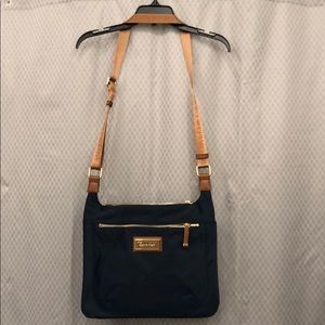 Calvin Klein Navy/Brown Nylon Crossbody